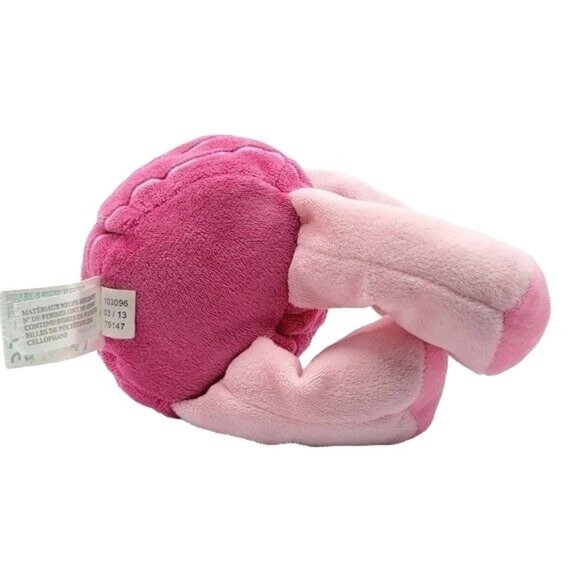 Disney Baby Piglet Plush Rattle Pink 11.5" Winnie Pooh Crinkle Ears Lovey 2013 - Picture 7 of 10